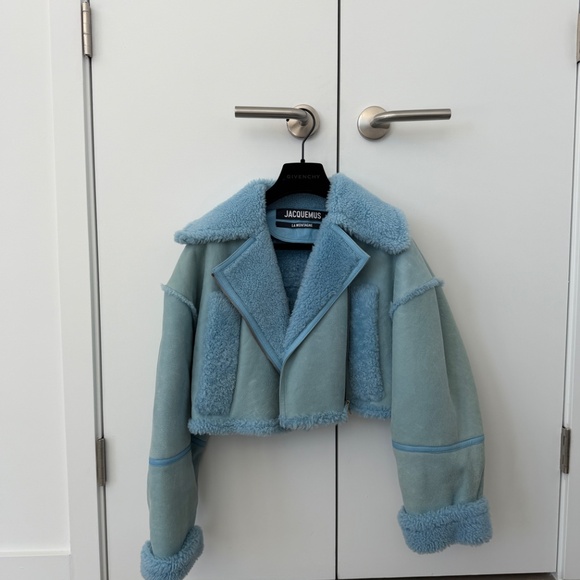 Jacquemus Light Blue Sherling Jacket - Picture 3 of 9